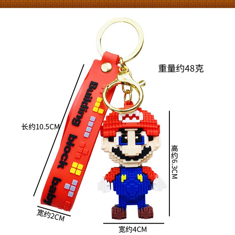 Móc Khóa Silicon Hình Nhân Vật Hoạt Hình Super Mario