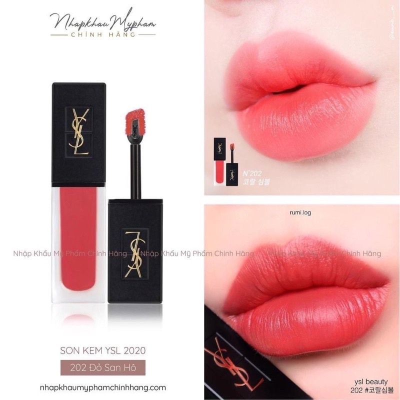 SON YSL TATOUAGE COUTURE VELVET CREAM MÀU 38/201/202/204/208/211/212/216💋