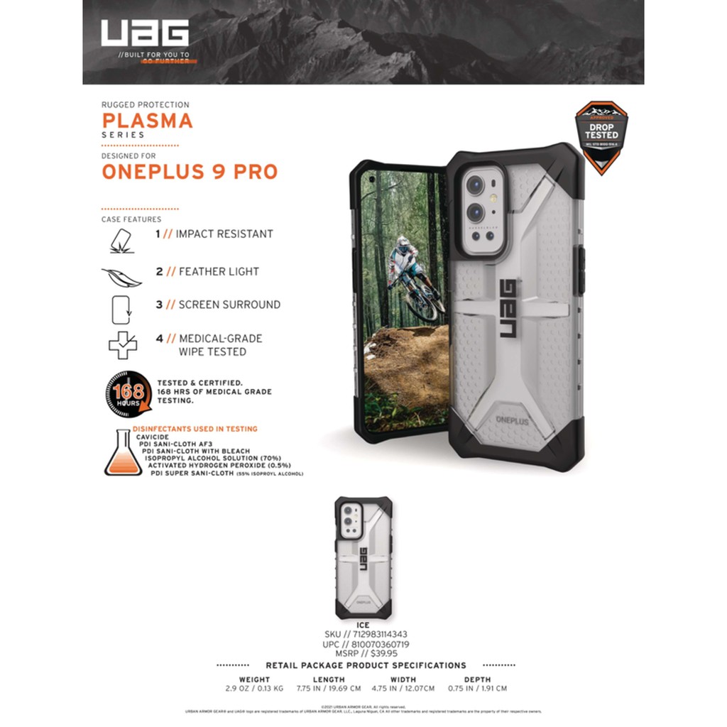 Ốp lưng UAG Plasma cho OnePlus 9 Pro [6.7-inch]