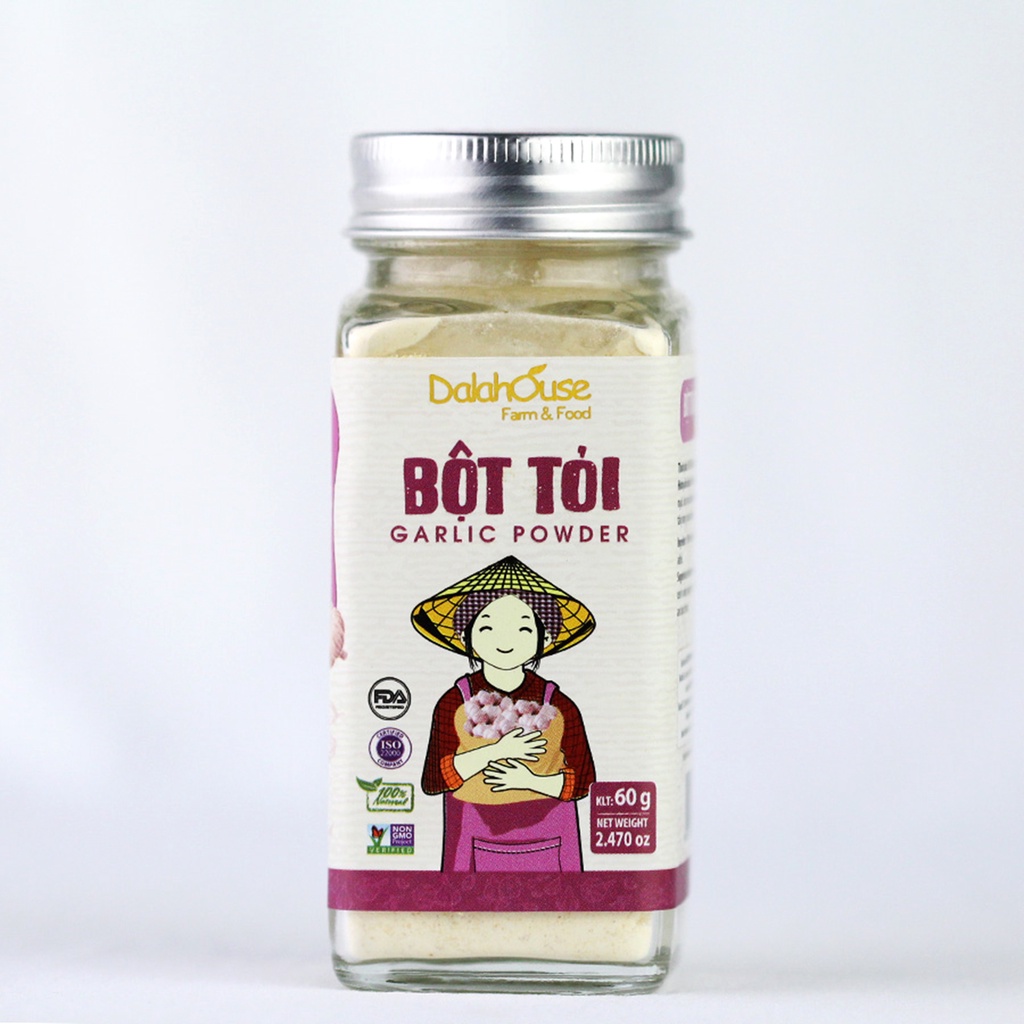 Bột Tỏi Hữu Cơ Nguyên Chất Dalahouse 60g – Bột Tỏi Sấy Lạnh