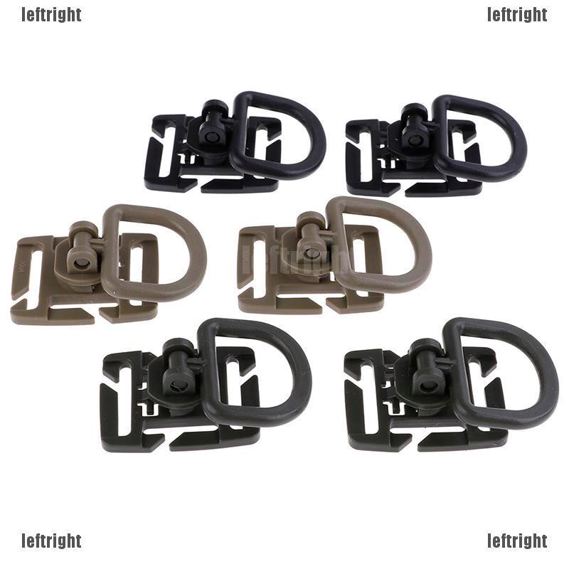 GIÁ RẺ2pc Swivel D Ring Clip Webbing Clamp Tactical Backpack Attach Strap Hang Outdoor
