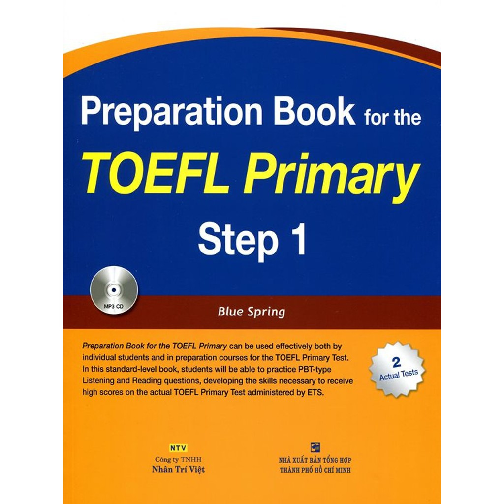 Sách - Preparation Book For TOEFL Primary Step 1 (Kèm CD) - NTV