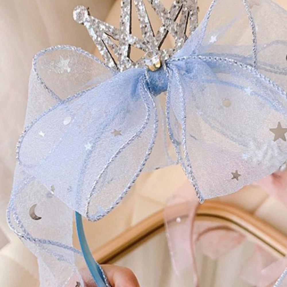 Băng Đô Nơ Lưới Lấp Lánh Cho Bé Gái
