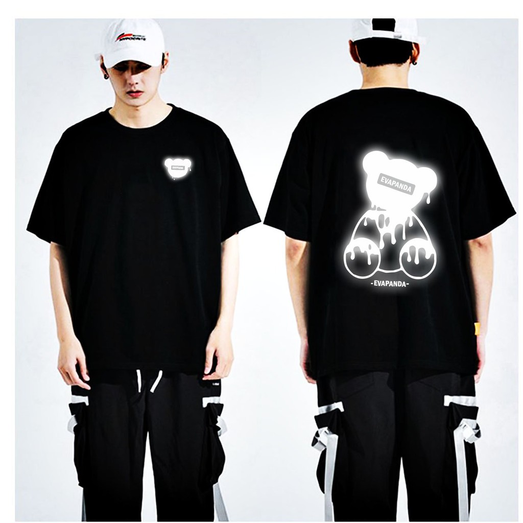 Áo Thun, Áo Thun Tay Lỡ Phom Rộng Unisex In Logo Gấu Sơn, In Decal Phản Quang Siêu Đẹp | BigBuy360 - bigbuy360.vn