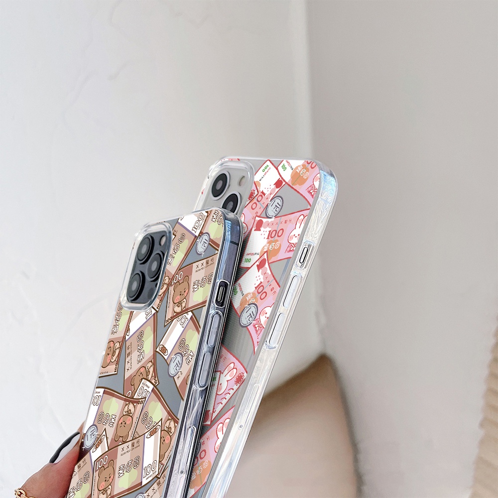 Ốp Điện Thoại Hình Gấu / Thỏ Hoạt Hình Cho iphone 11 pro max 12 pro max 13 pro max mini 6 7 8 6 7plus se 2020 x xs xr 5 4