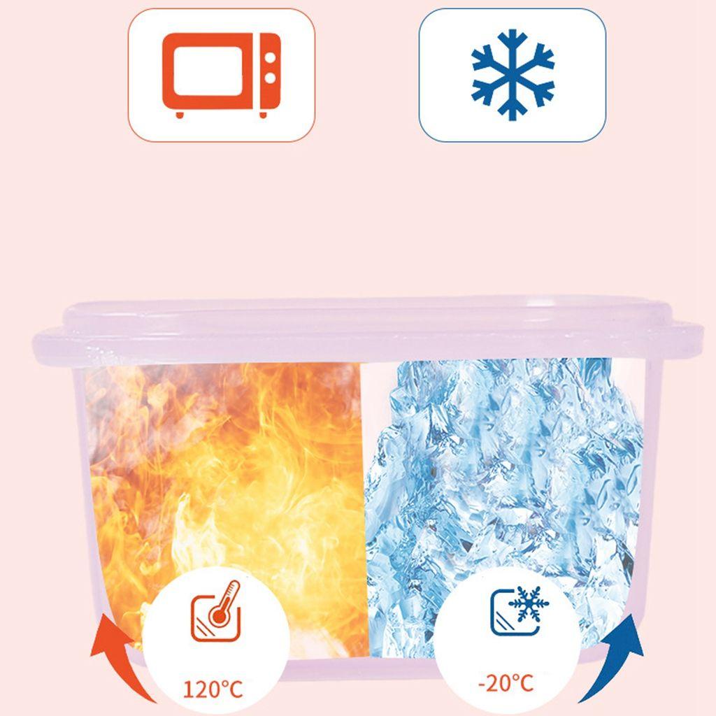 Hộp Đựng Cơm Trưa Bằng PP Chống Rò Rỉ Không Mùi Tiện Dụng Cho Nhà Bếp