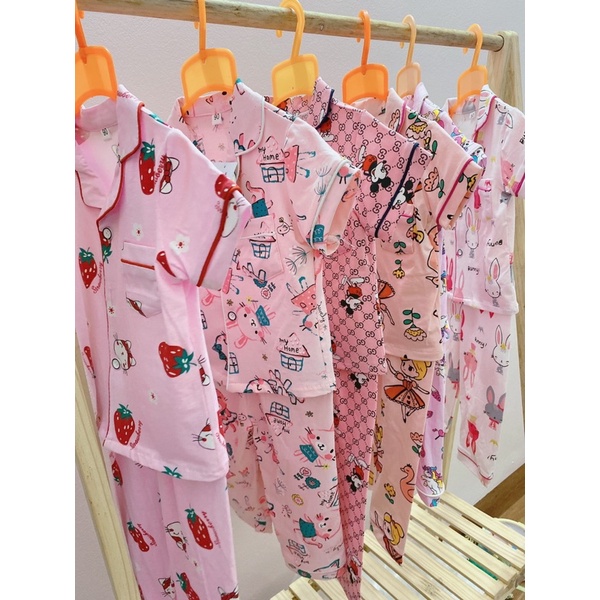 Bộ Pijama Áo Cộc Quần Dài Cho Bé Size Nhỡ 3-6 tuổi (15-25kg)