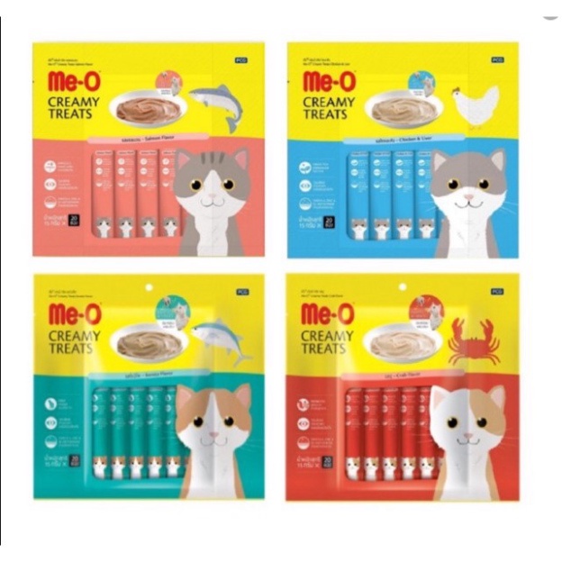 Súp thưởng cho mèo Me-O Creamy Treats - 1 thanh lẻ - pate me-o dạng thanh cho mèo