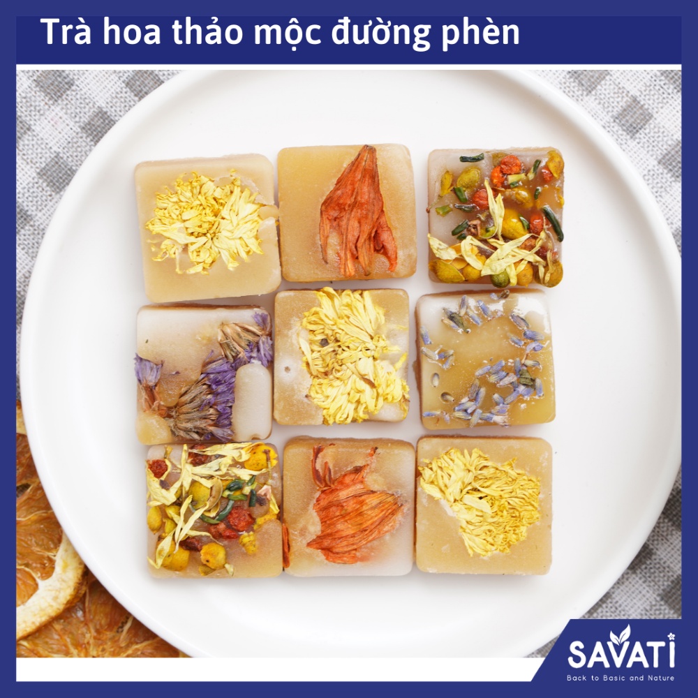 [Mã 77FMCGSALE1 giảm 10% đơn 250K] TRÀ HOA THẢO MỘC ĐƯỜNG PHÈN DẠNG VIÊN