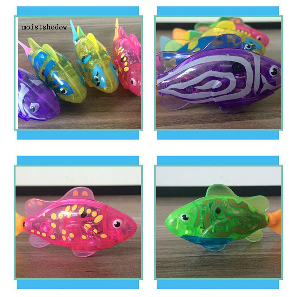 Cá robot đồ chơi bằng nhựa có đèn nháy cho bé