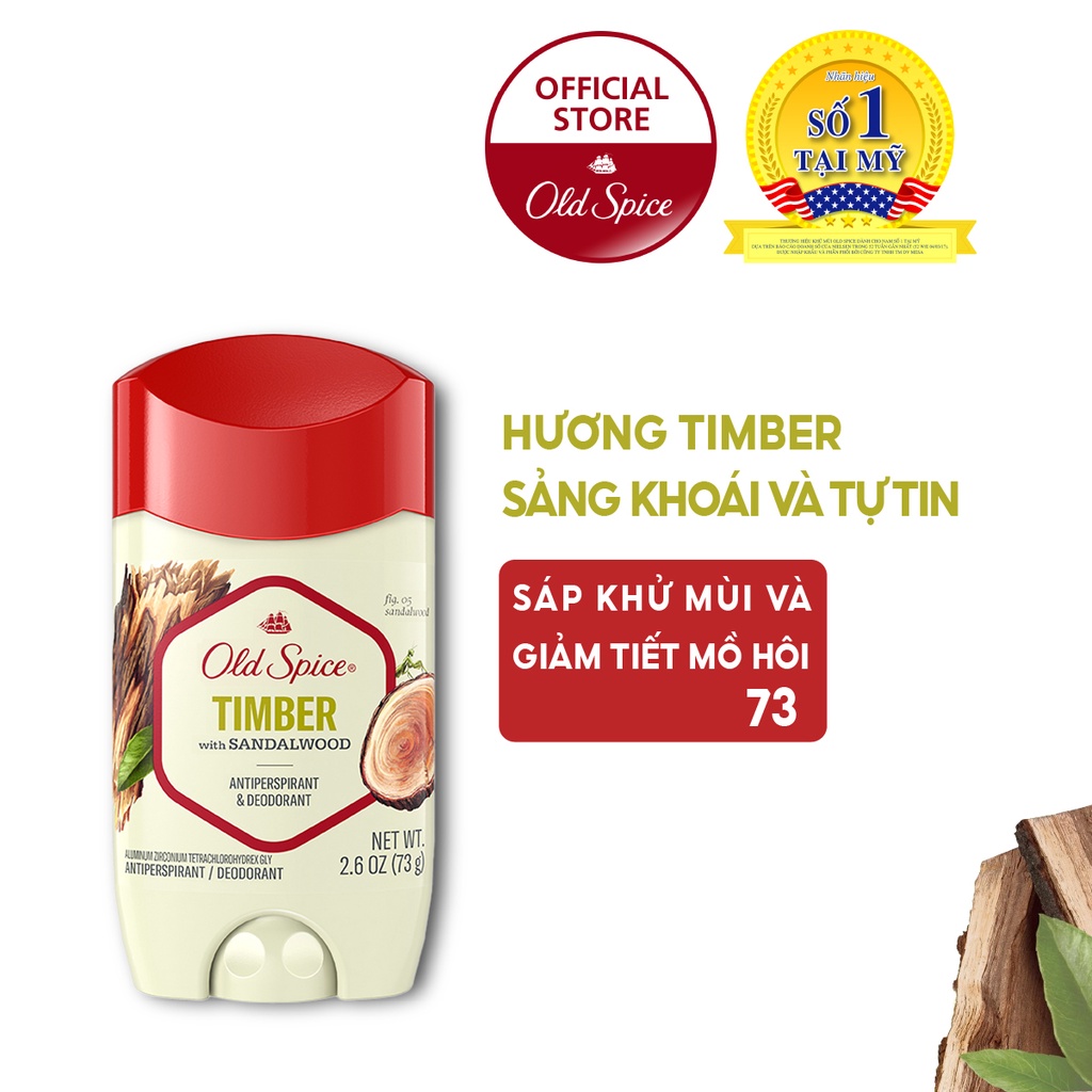 Lăn Sáp khử mùi Old Spice 73g Bearglove I Wolfthorn I Timber I Fiji