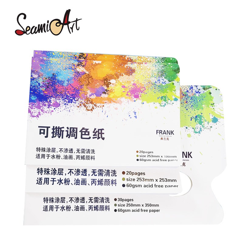 Set 20 / 30 Miếng Giấy SeamiArt Hỗ Trợ Vẽ Tranh Sơn Dầu Tiện Dụng