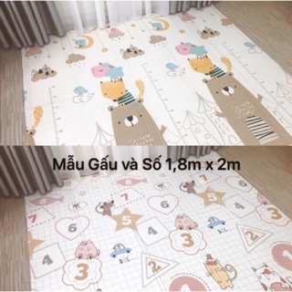 THẢM GẤP GỌN HÀN QUỐC XPE PHỦ SILICON 2 MẶT, CHỐNG VA ĐẬP