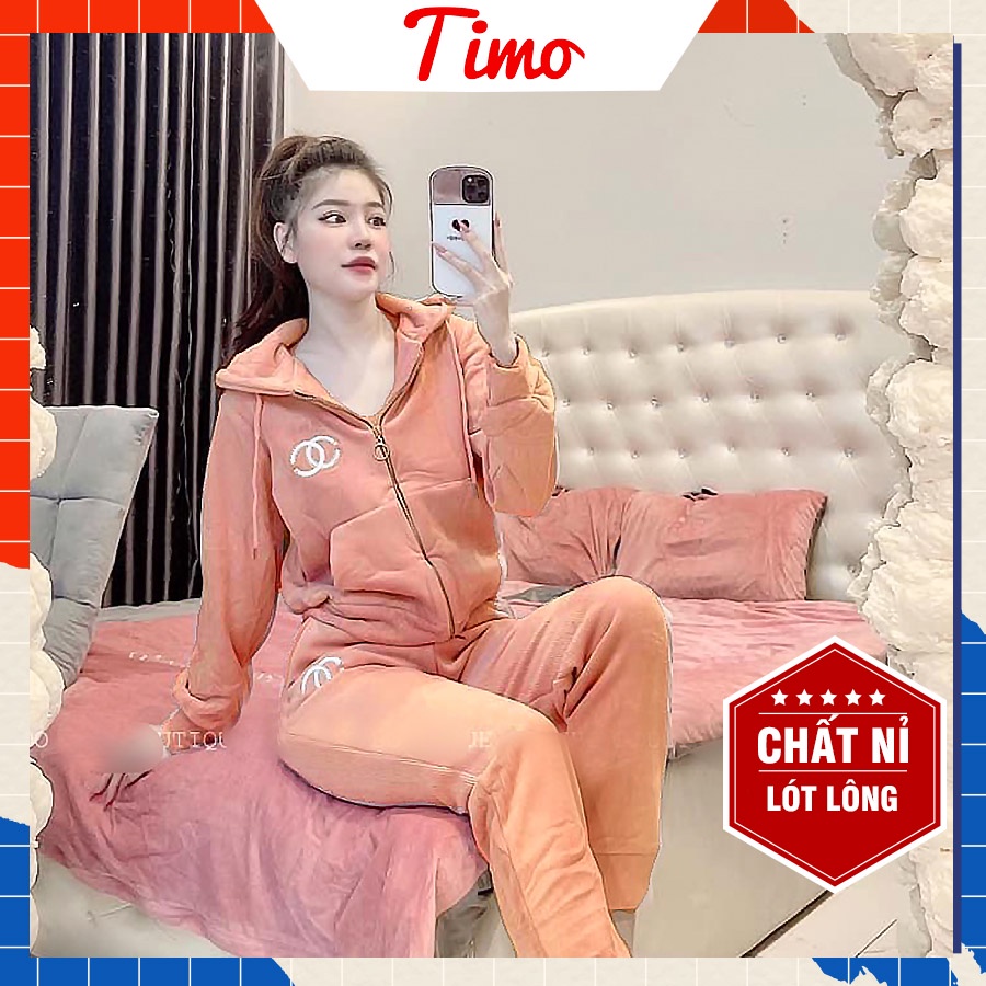 Áo hoodie, Bộ nỉ nữ thu đông chất vải nỉ bông, form dáng thể thao phong cách Hàn Quốc ATD001 | WebRaoVat - webraovat.net.vn