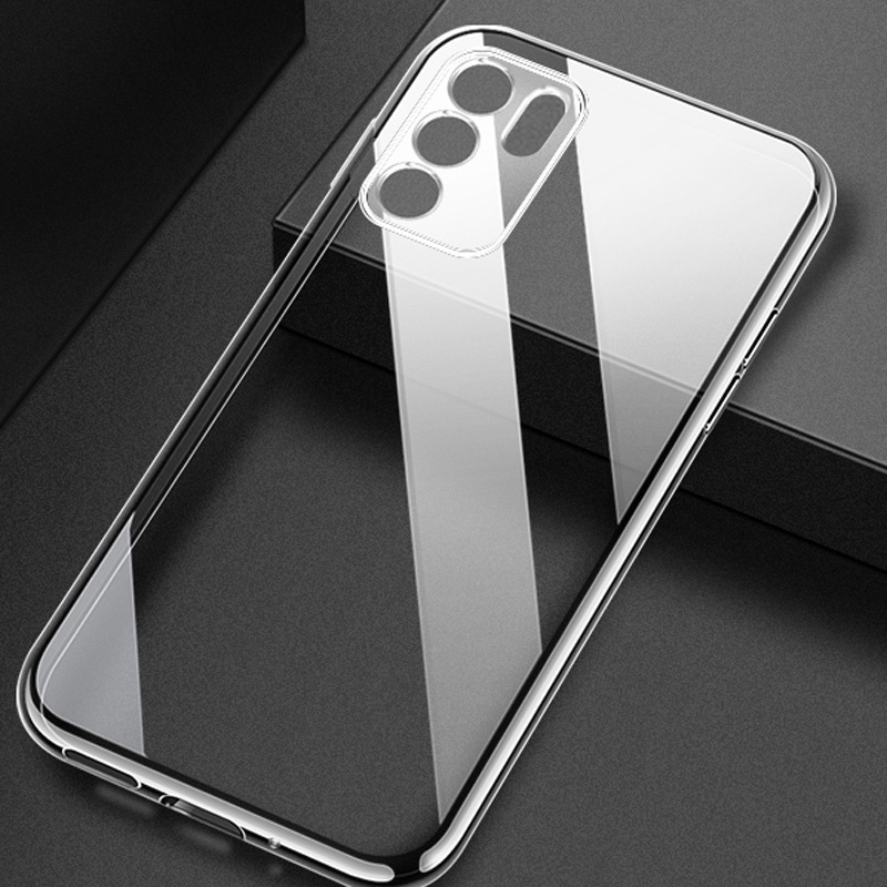 Ốp điện thoại silicon trong suốt cho Oppo Reno 6 5 Pro 5g Reno 6z 5z 5 Lite 5f A16 A93 A74 A54 5g A94 A15 A15S