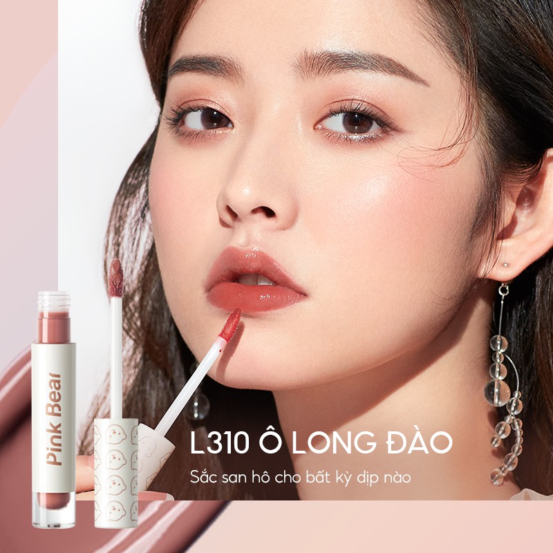 Son kem Pink Bear Glass Shine Gloss Liquid Hydrating Long-lasting 2.5g | BigBuy360 - bigbuy360.vn
