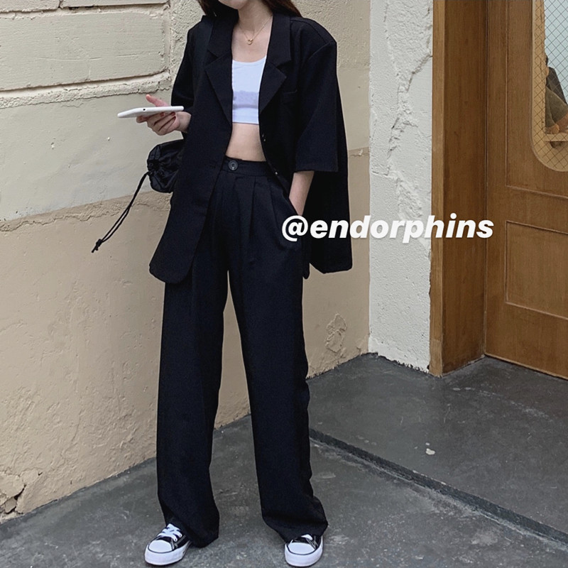 Áo Khoác Blazer Form Rộng Tay Lỡ Thời Trang Thanh Lịch Cho Nữ | BigBuy360 - bigbuy360.vn