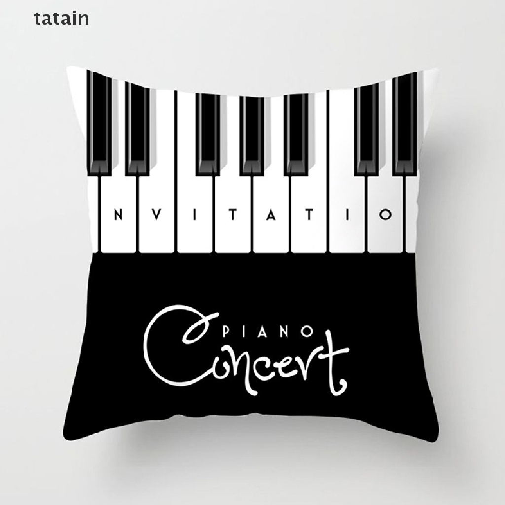 [TAT] Black White Geometric Cushion Cover Polyester Throw Pillow Case Sofa Pillowcase CVX
