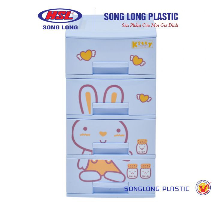 Tủ đựng quần áo cho bé, tất, đồ lót - Tủ Kitty Song Long