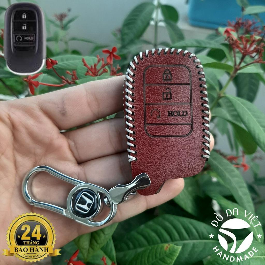 Bao da chìa khoá Honda HRV 2022 2023, HR-V all new L, RS da bò thật bảo hành 2 năm