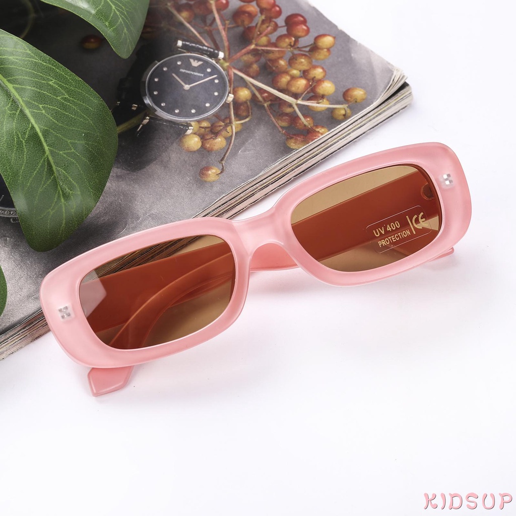 Kính mát chống tia cực tím màu sắc trơn/ họa tiết da báo đa dạng tùy chọn cho bé trai và bé gái