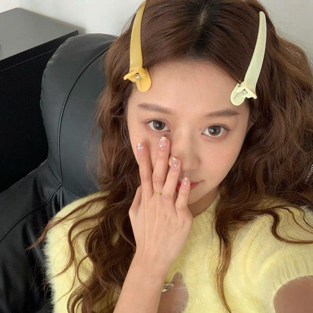 USNOW Kẹp tóc hỗ trợ rửa mặt Hoạt Hình Nhiều Màu Phong Cách Hàn Quốc