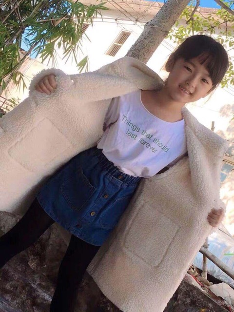 Áo dạ karo lót lông cho bé gái từ 14-42kg hàng nhập khẩu chực tiếp QCCC