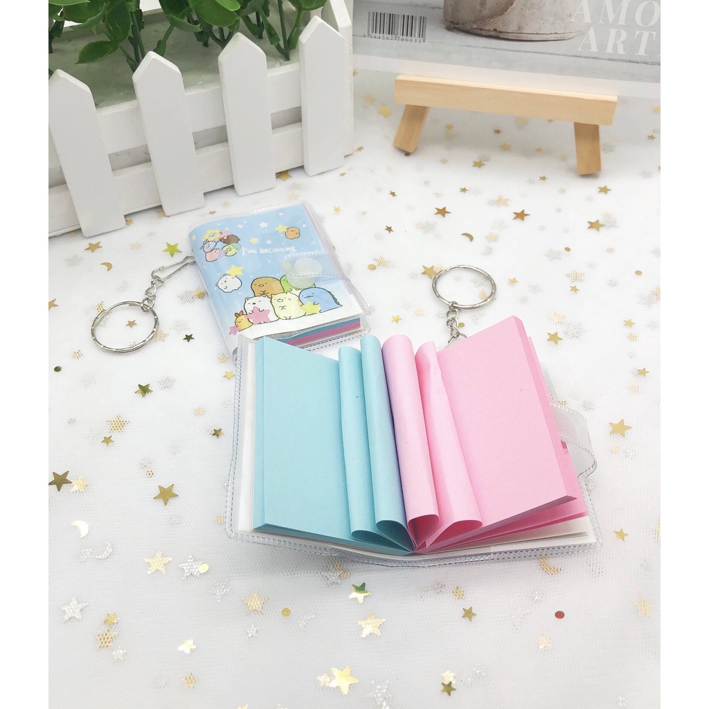 Sổ ghi chép khổ A8 xinh rẻ San-x SUMIKKO GURASHI Mini Notebook Kawaii animal Portable Pocket Notepad Memo Diary Planner Agenda Organizer Sketchbook Office School Stationery