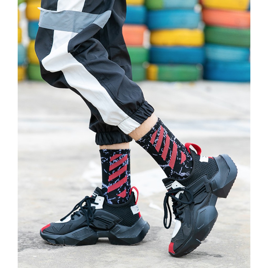 Tất cotton cao cổ Hàn Quốc FREESHIP vớ unisex thời trang đi giày sneaker