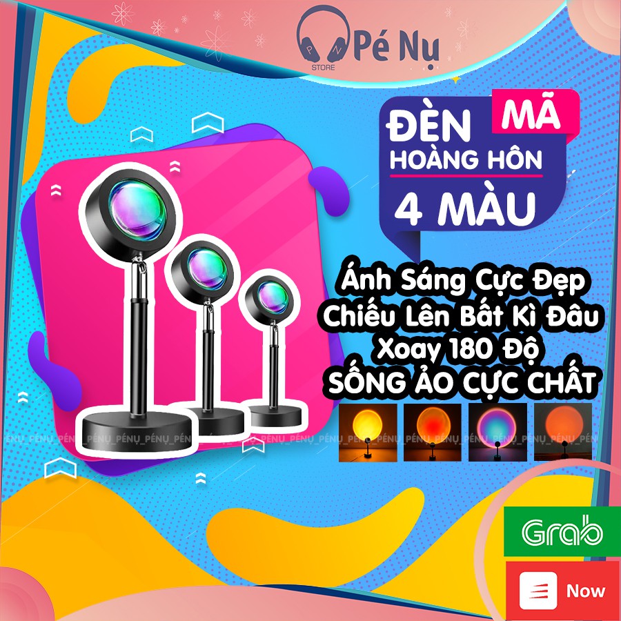 Đèn Trợ Sáng Hoàn Hôn LiveStream, Quay Phim 4 Màu Led, Cầu Vồng, Hoàng Hôn, Rainbows, Mặt Trời, RainBow Hot Tiktok 2021