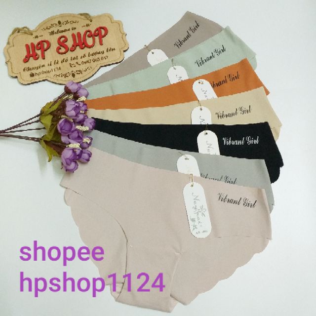 Quần lót nữ, quần lót đúc su không viền mềm mát vibrant girl 1028