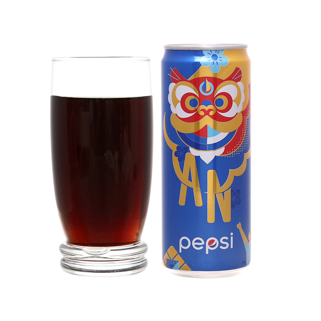 Thùng 24 lon nước ngọt Pepsi Cola 320ml