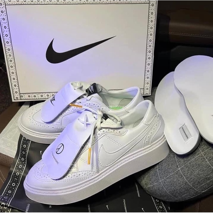 Giày Best Quality Sneaker ***PEACEMINUSONE x Nike Kwondo g-dragon's peaceminusone triple white
