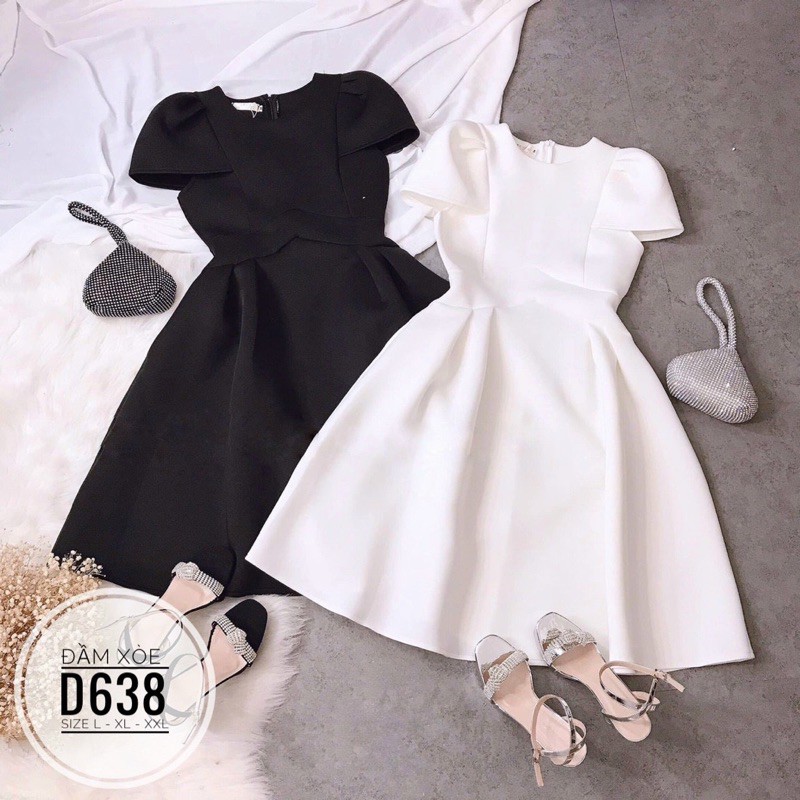 BIGSIZE Đầm xòe D638