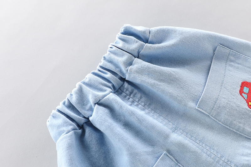 Set Áo polo Tay Ngắn & Quần short denim Cho Bé Trai 0-5 Tuổi