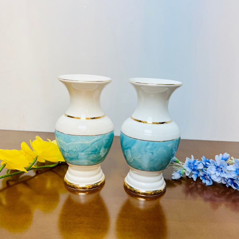 Bộ đồ thờ vân đá xanh cao cấp ĐẠI PHÁT, bộ đồ thờ gia tiên, đồ thờ thần tài gốm sứ cao cấp, bát hương sứ