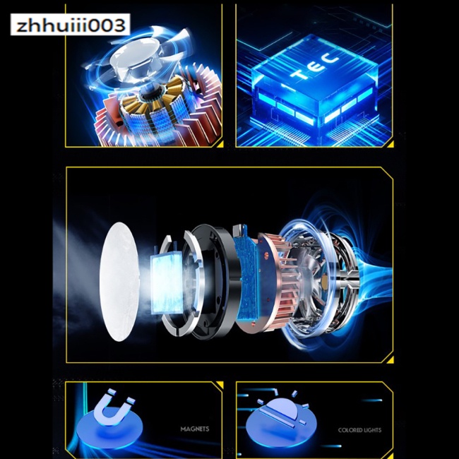 Quạt Tản Nhiệt Không Dây Sạc Nhanh Từ Tính Cho Điện Thoại Di Động ZHIHUI X18