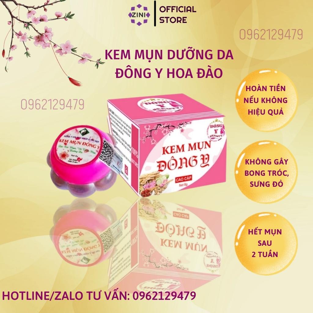 Kem mụn hoa đào đông y ZINI STORE, kem chấm mụn trắng da, mờ thâm, sạch nám