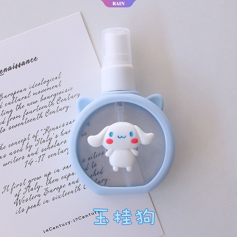 SANRIO Bình Xịt Bằng Nhựa ABS 55ML Họa Tiết Hoạt Hình Cinnamoroll My Melody Kuromi Hello Kitty Đáng Yêu Nhỏ Gọn Cho Du Lịch