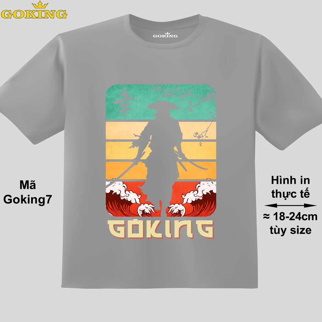 Samurai, mã Goking7. Áo thun in hình đẹp cho bé trai. Áo phông trẻ em thoát nhiệt hàng hiệu Goking cao cấp