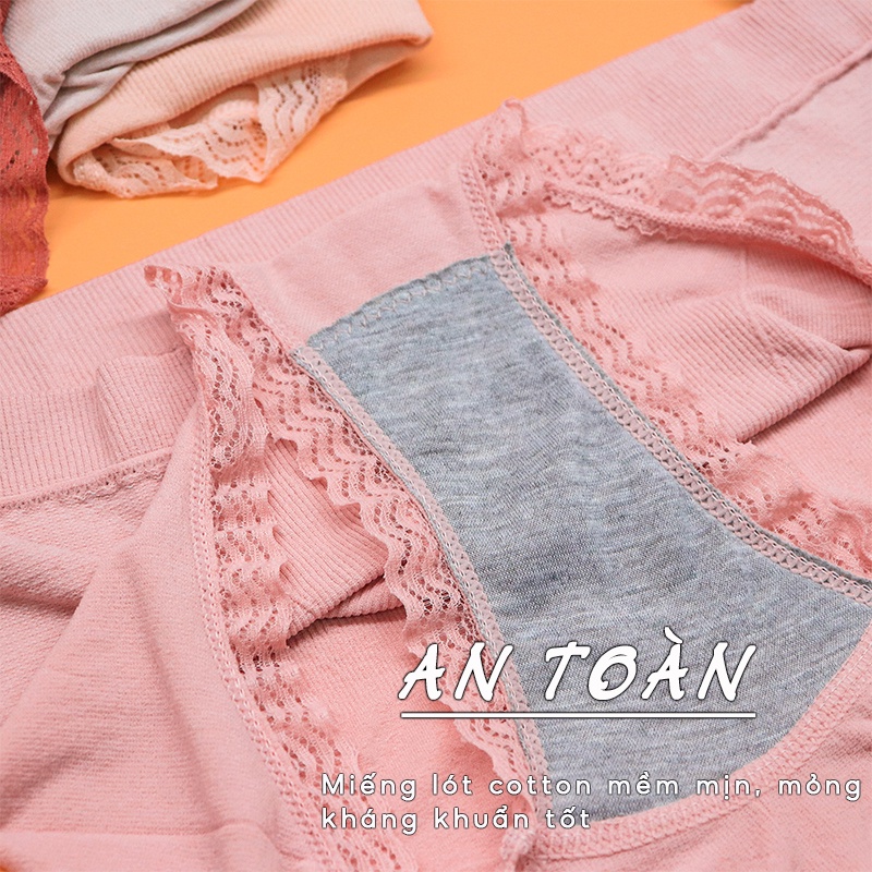 Quần lót nữ cotton cạp cao gen bụng nâng mông kháng khuẩn cao cấp thun lạnh dưới 55kg QL016 AMYRA