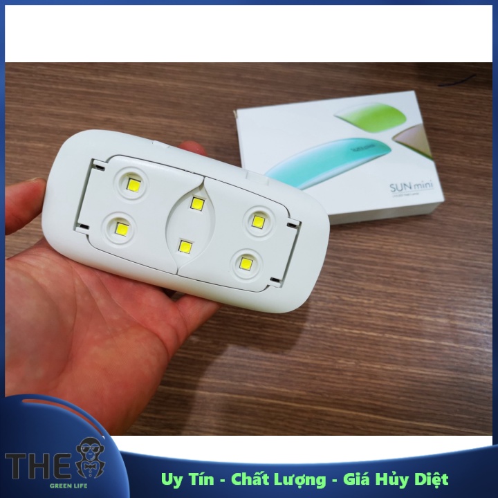Đèn Uv Mini Sun 6 Bóng 6W Có Chân Đứng, Sấy Keo Uv, Sấy Móng Tay, Sấy Keo Dán Kính Uv ---Uy Tín - Chất Lượng - Giá