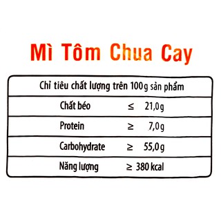 Mì 3 Miền tôm chua cay 65g