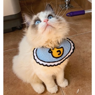 Vòng cổ yếm phong cách Hàn Quốc dễ thương đáng yêu dành cho mèo cưng