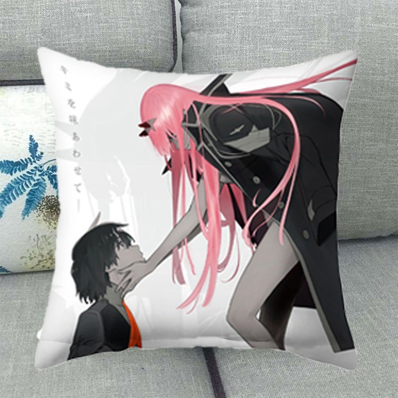 Vỏ Gối Vuông In Hình Nhân Vật Darling In The Franxx Zero 45x45cm