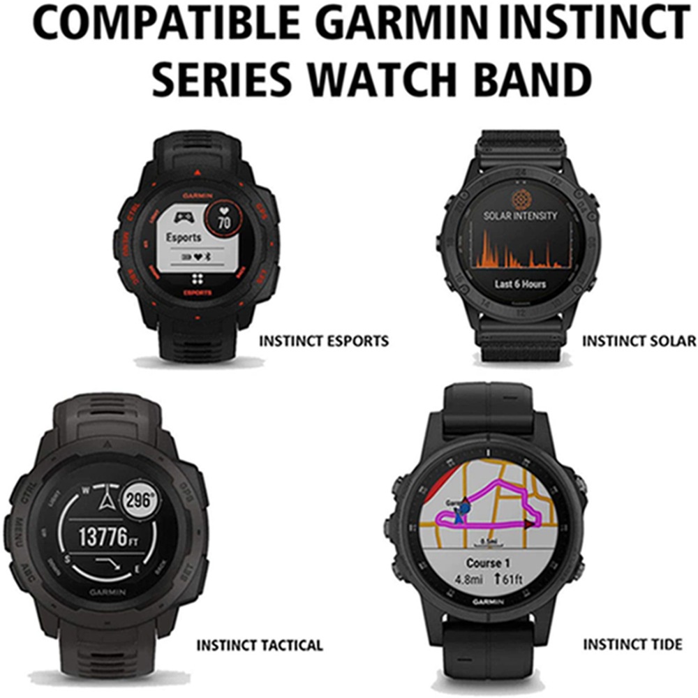 Dây Đeo Silicone Thay Thế Cho Đồng Hồ Garmin Instinct Instinct Instinct Esport Instinct Solar Instinct