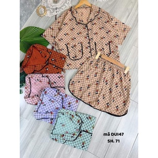 DUI47- Đồ bộ mặc nhà dưới 60kg - Bộ pijama cánh dơi dễ thương hình thật
