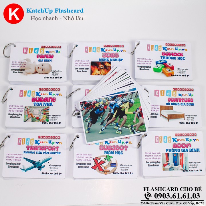 COMBO Flashcard Tiếng Anh Cho Bé 20 chủ đề | KatchUp