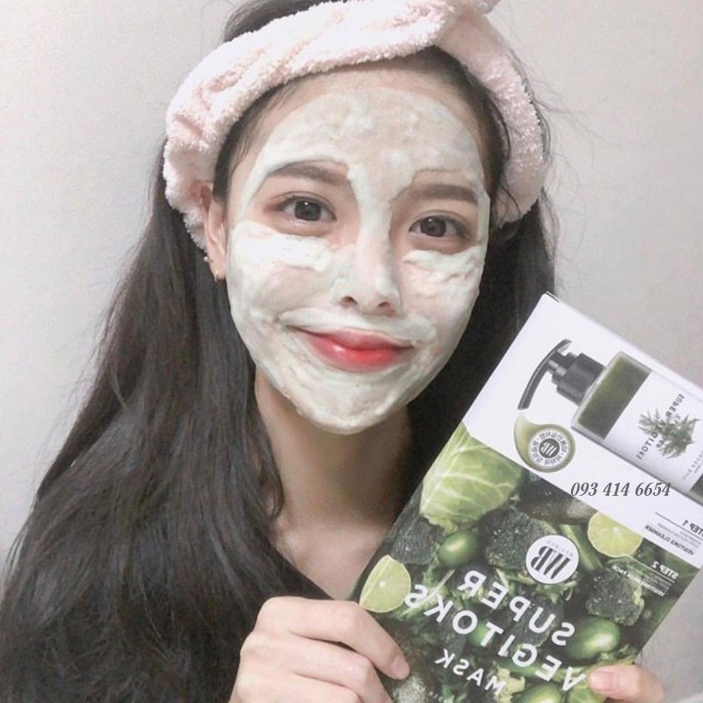 Mặt Nạ Rau Củ Thải Độc Super Vegitoks Mask Hàn Quốc