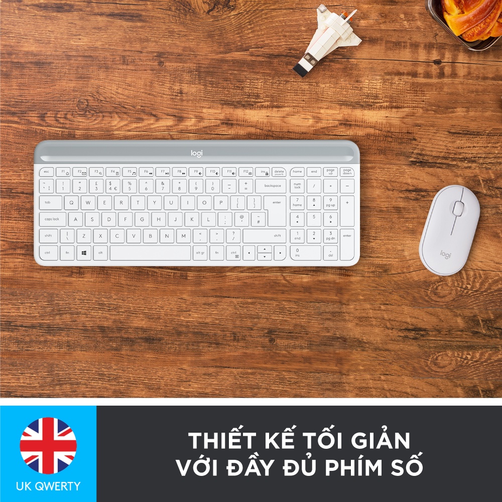 [ELGAME8 giảm 8% tối đa 500k]Bộ bàn phím và chuột không dây Logitech MK470